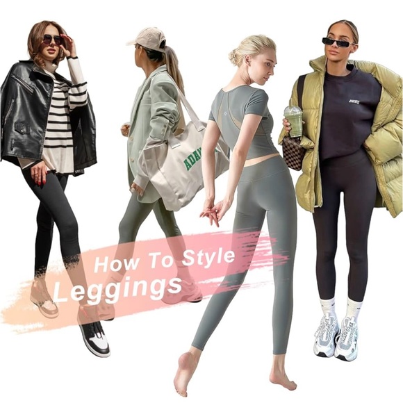 Nwt groteen fleece lined Leggings L/xl (J45) - Picture 2 of 5